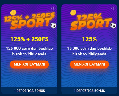 Xush kelibsiz bonusi qanday olinadi va qayta yutib olinadi?